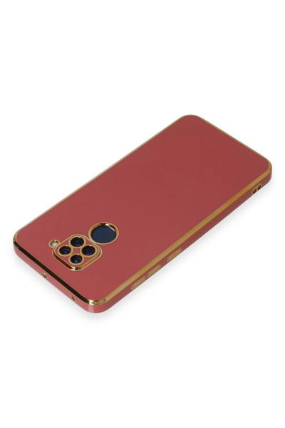 Newface Xiaomi Redmi Note 9 Kılıf Volet Silikon - Kırmızı resmi