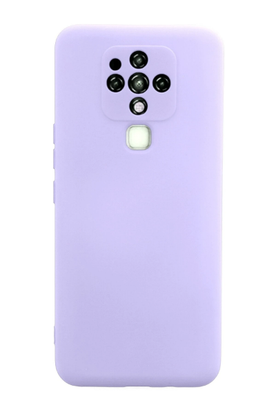 Newface Tecno Camon 16 Kılıf Nano içi Kadife Silikon - Lila resmi