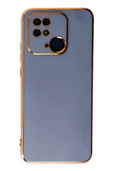 Newface Xiaomi Redmi 10C Kılıf Volet Silikon - Mavi resmi