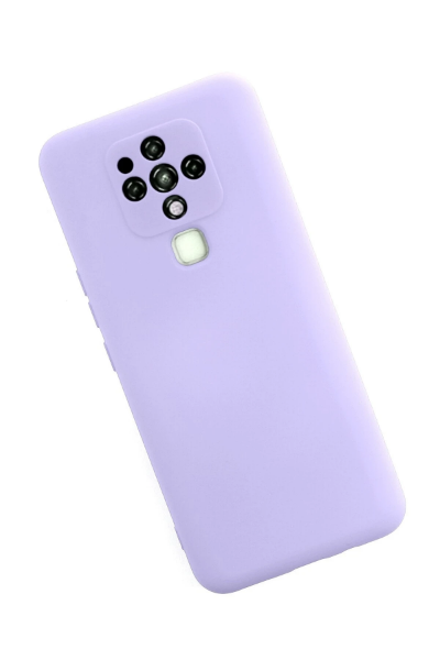 Newface Tecno Camon 16 Kılıf Nano içi Kadife Silikon - Lila resmi