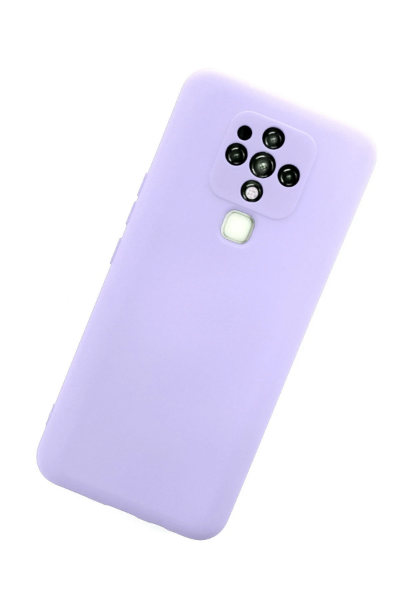 Newface Tecno Camon 16 Kılıf Nano içi Kadife Silikon - Lila resmi