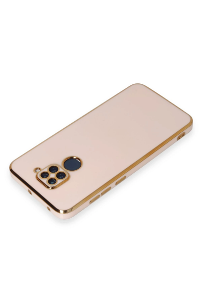 Newface Xiaomi Redmi Note 9 Kılıf Volet Silikon - Pembe resmi