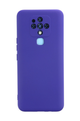 Newface Tecno Camon 16 Kılıf Nano içi Kadife Silikon - Mor resmi