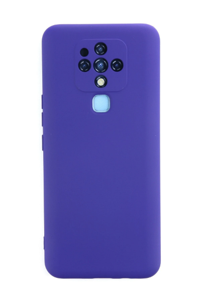 Newface Tecno Camon 16 Kılıf Nano içi Kadife Silikon - Mor resmi