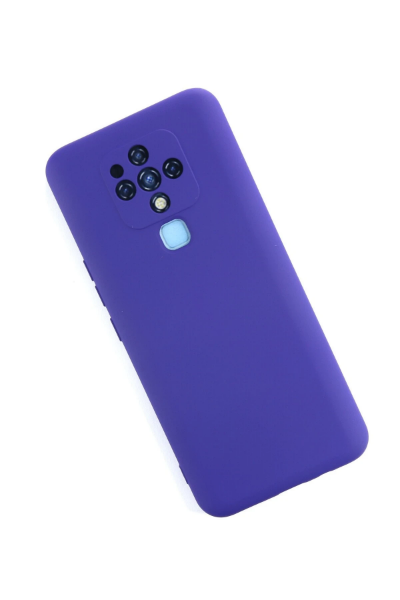 Newface Tecno Camon 16 Kılıf Nano içi Kadife Silikon - Mor resmi