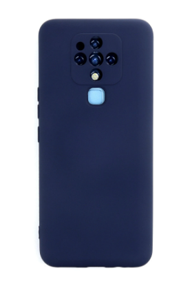 Newface Tecno Camon 16 Kılıf Nano içi Kadife Silikon - Lacivert resmi