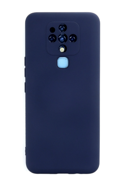 Newface Tecno Camon 16 Kılıf Nano içi Kadife Silikon - Lacivert resmi