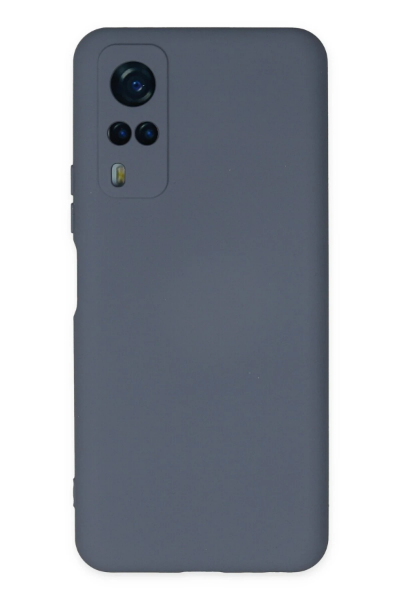 Newface Vivo Y53S Kılıf Nano içi Kadife Silikon - Gri resmi
