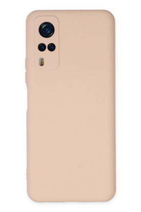 Newface Vivo Y53S Kılıf Nano içi Kadife Silikon - Pudra resmi