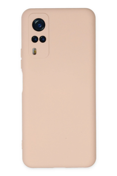 Newface Vivo Y53S Kılıf Nano içi Kadife Silikon - Pudra resmi