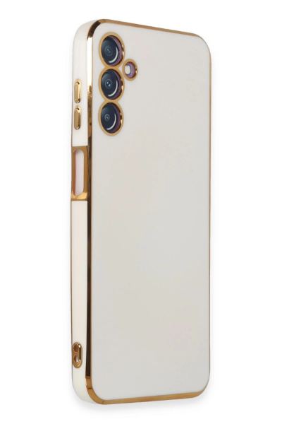Newface Samsung Galaxy M14 5G Kılıf Volet Silikon - Beyaz resmi
