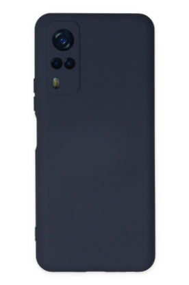 Newface Vivo Y53S Kılıf Nano içi Kadife Silikon - Lacivert resmi