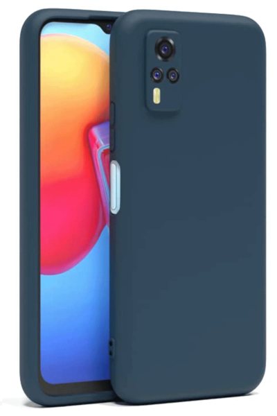 Newface Vivo Y53S Kılıf Nano içi Kadife Silikon - Lacivert resmi