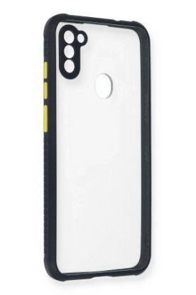 Newface Samsung Galaxy A11 Kılıf Miami Şeffaf Silikon - Lacivert resmi