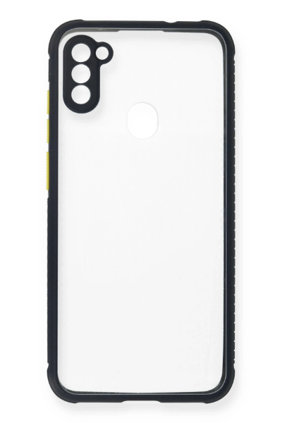 Newface Samsung Galaxy A11 Kılıf Miami Şeffaf Silikon - Lacivert resmi