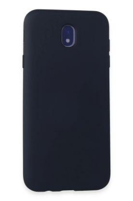 Newface Samsung Galaxy J7 Pro / J730 Kılıf Nano içi Kadife Silikon - Koyu Mavi resmi