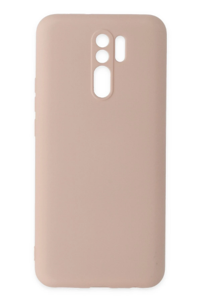 Newface Xiaomi Redmi 9 Kılıf Nano içi Kadife Silikon - Pudra resmi