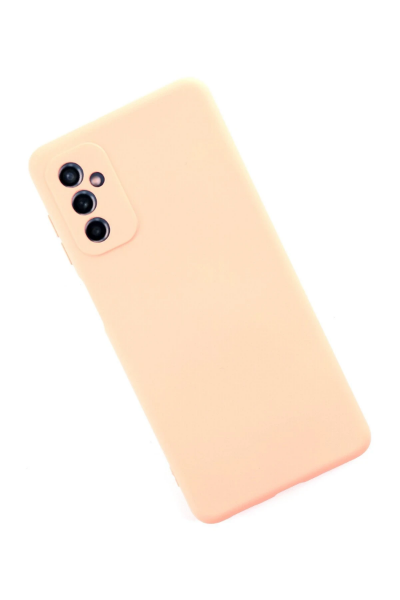 Newface Samsung Galaxy M52 5G Kılıf Nano içi Kadife Silikon - Pudra resmi