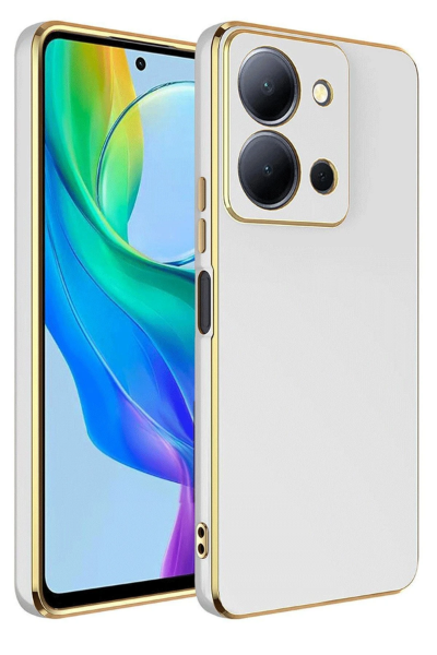 Newface Vivo Y36 Kılıf Volet Silikon - Beyaz resmi