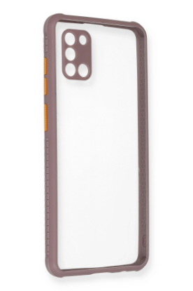 Newface Samsung Galaxy A31 Kılıf Miami Şeffaf Silikon - Açık Mor resmi