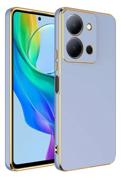 Newface Vivo Y36 Kılıf Volet Silikon - Mavi resmi