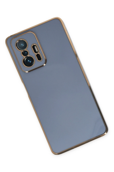 Newface Xiaomi Mi 11T Pro Kılıf Volet Silikon - Mavi resmi