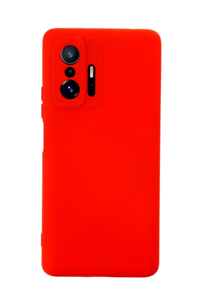 Newface Xiaomi Mi 11T Pro Kılıf Nano içi Kadife Silikon - Kırmızı resmi