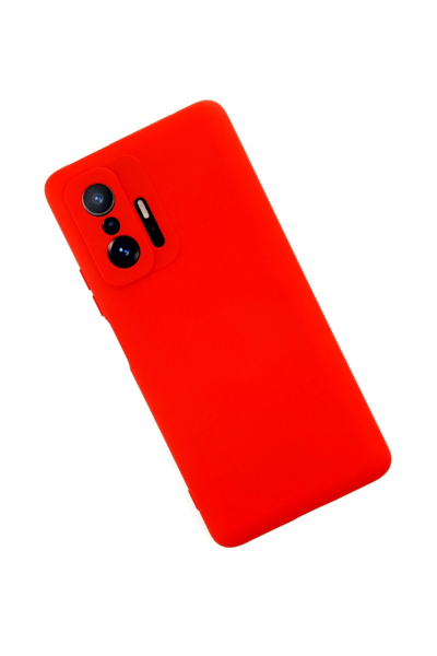 Newface Xiaomi Mi 11T Pro Kılıf Nano içi Kadife Silikon - Kırmızı resmi