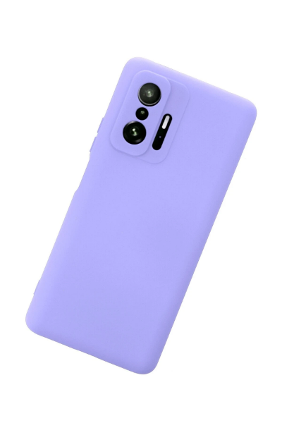 Newface Xiaomi Mi 11T Pro Kılıf Nano içi Kadife Silikon - Lila resmi