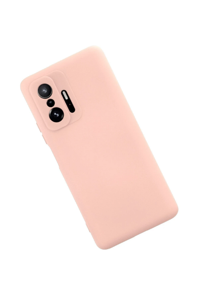 Newface Xiaomi Mi 11T Pro Kılıf Nano içi Kadife Silikon - Pudra resmi