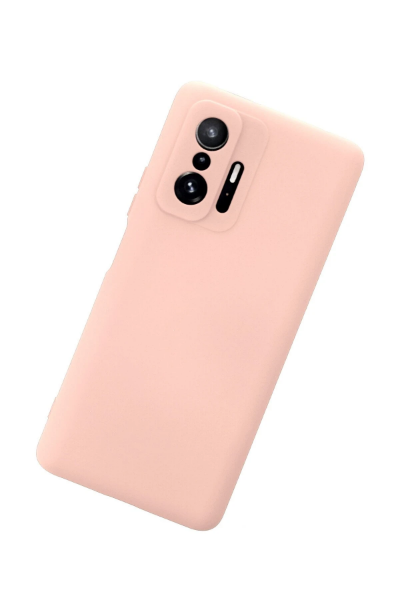 Newface Xiaomi Mi 11T Pro Kılıf Nano içi Kadife Silikon - Pudra resmi