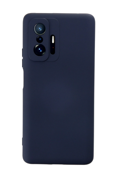 Newface Xiaomi Mi 11T Pro Kılıf Nano içi Kadife Silikon - Lacivert resmi