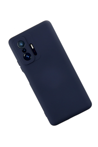 Newface Xiaomi Mi 11T Pro Kılıf Nano içi Kadife Silikon - Lacivert resmi