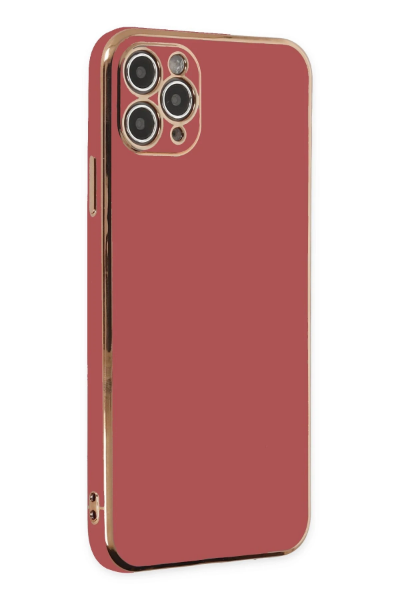 Newface iPhone 11 Pro Max Kılıf Volet Silikon - Kırmızı resmi