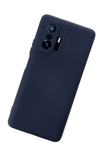 Newface Xiaomi Mi 11T Pro Kılıf Nano içi Kadife Silikon - Lacivert resmi
