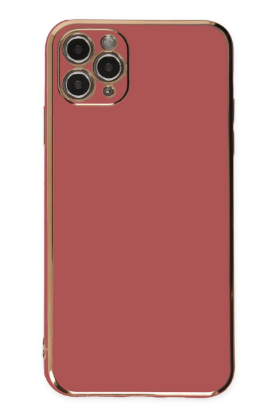 Newface iPhone 11 Pro Max Kılıf Volet Silikon - Kırmızı resmi