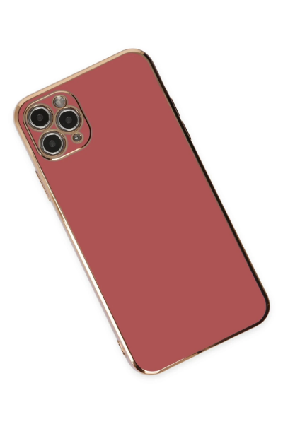 Newface iPhone 11 Pro Max Kılıf Volet Silikon - Kırmızı resmi