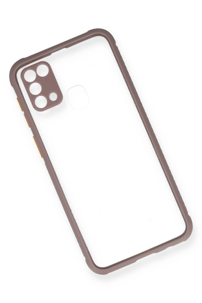 Newface Samsung Galaxy M31 Kılıf Miami Şeffaf Silikon - Açık Mor resmi