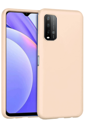 Newface Xiaomi Redmi 9T Kılıf Nano içi Kadife Silikon - Pudra resmi