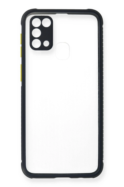Newface Samsung Galaxy M31 Kılıf Miami Şeffaf Silikon - Lacivert resmi