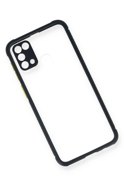Newface Samsung Galaxy M31 Kılıf Miami Şeffaf Silikon - Lacivert resmi