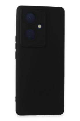 Newface Vivo V29 Lite Kılıf Nano içi Kadife Silikon - Siyah resmi
