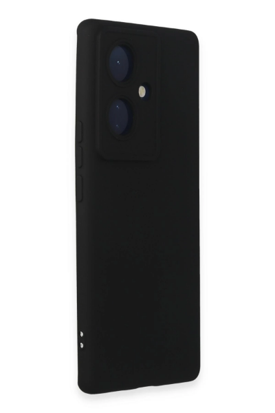 Newface Vivo V29 Lite Kılıf Nano içi Kadife Silikon - Siyah resmi