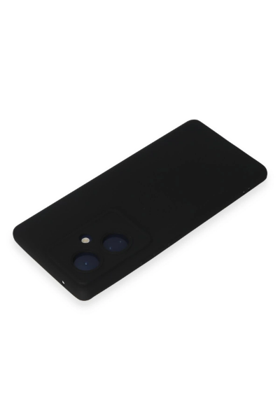 Newface Vivo V29 Lite Kılıf Nano içi Kadife Silikon - Siyah resmi