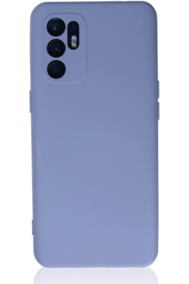 Newface Oppo Reno 6 Kılıf Nano içi Kadife Silikon - Lila resmi