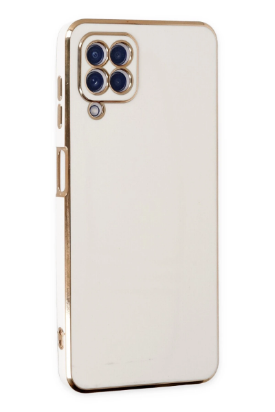Newface Samsung Galaxy A12 Kılıf Volet Silikon - Beyaz resmi