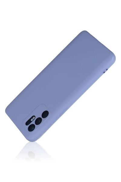 Newface Oppo Reno 6 Kılıf Nano içi Kadife Silikon - Lila resmi