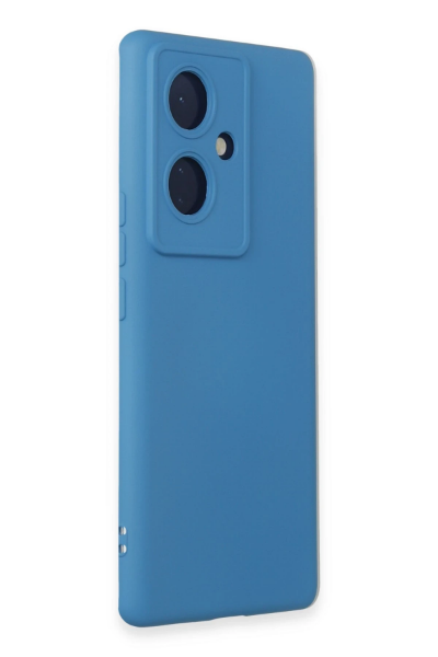 Newface Vivo V29 Lite Kılıf Nano içi Kadife Silikon - Mavi resmi