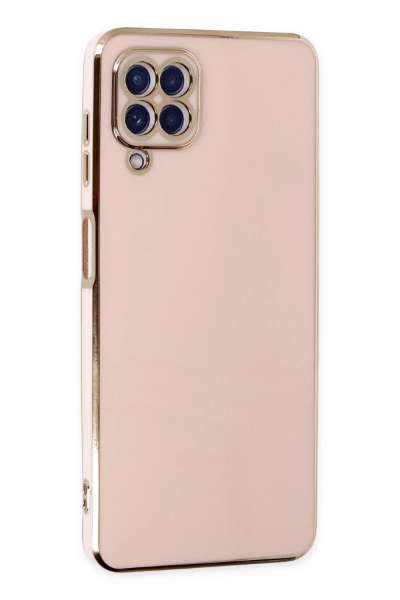 Newface Samsung Galaxy A12 Kılıf Volet Silikon - Pembe resmi
