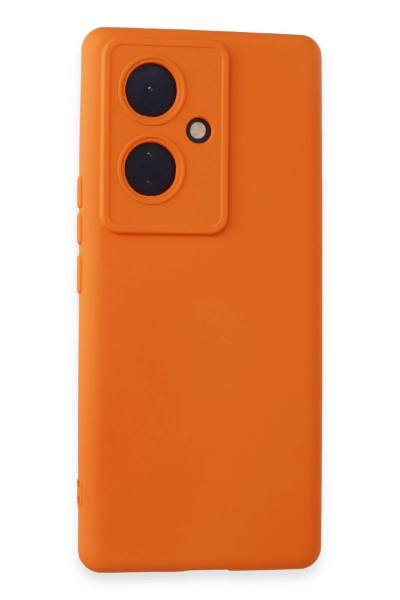 Newface Vivo V29 Lite Kılıf Nano içi Kadife Silikon - Turuncu resmi